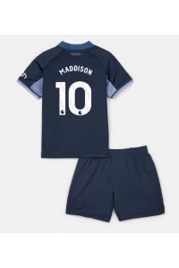 Tottenham Hotspur James Maddison #10 Jalkapallovaatteet Lasten Vieraspeliasu 2023-24 Lyhythihainen (+ Lyhyet housut)